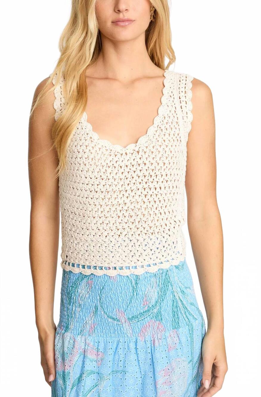 NEW CABALLERO nori top in peach dust